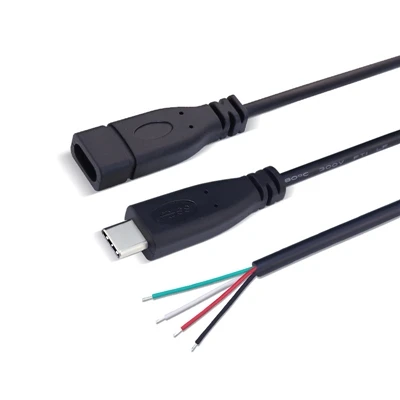 USB 3.1 סוג C לפתיחת נתוני קצה טעינה כבל חוט לסמארטפונים, טאבלטים או פטל PI