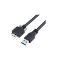 USB 3.0 כבל זכר למיקרו B זכר עם מנעול בורג