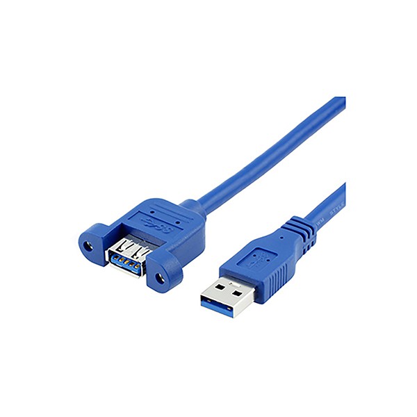 USB 3.0 Panel Mount Type A Male To Type A Female Cable