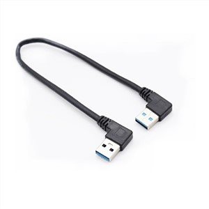 זווית שמאלית של 90 מעלות USB3.0 לזווית ימינה