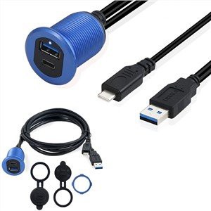 USB 3.1 סוג-c USB 3.0 IP67 כבל לוח מחוונים עמיד למים