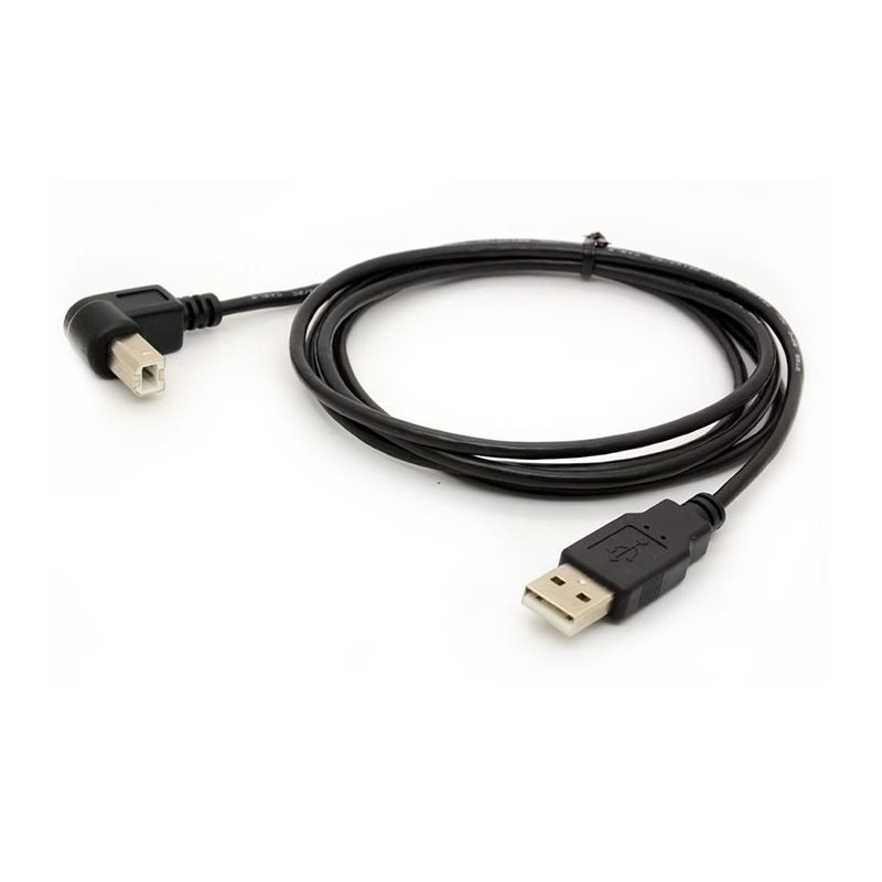 USB 2.0 A To B Angle Down Angle 90 מעלות