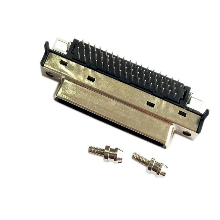 Right Angle VHDCI 68 Female Connector