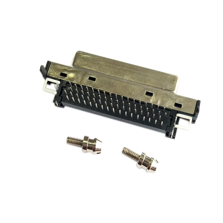 Right Angle VHDCI 68 Female Connector