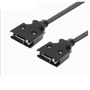 SCSI MDR 14 פינים זכר לזכר כבל סרוו עם בורג עבור Yaskawa, Delta, Panasonic, M...